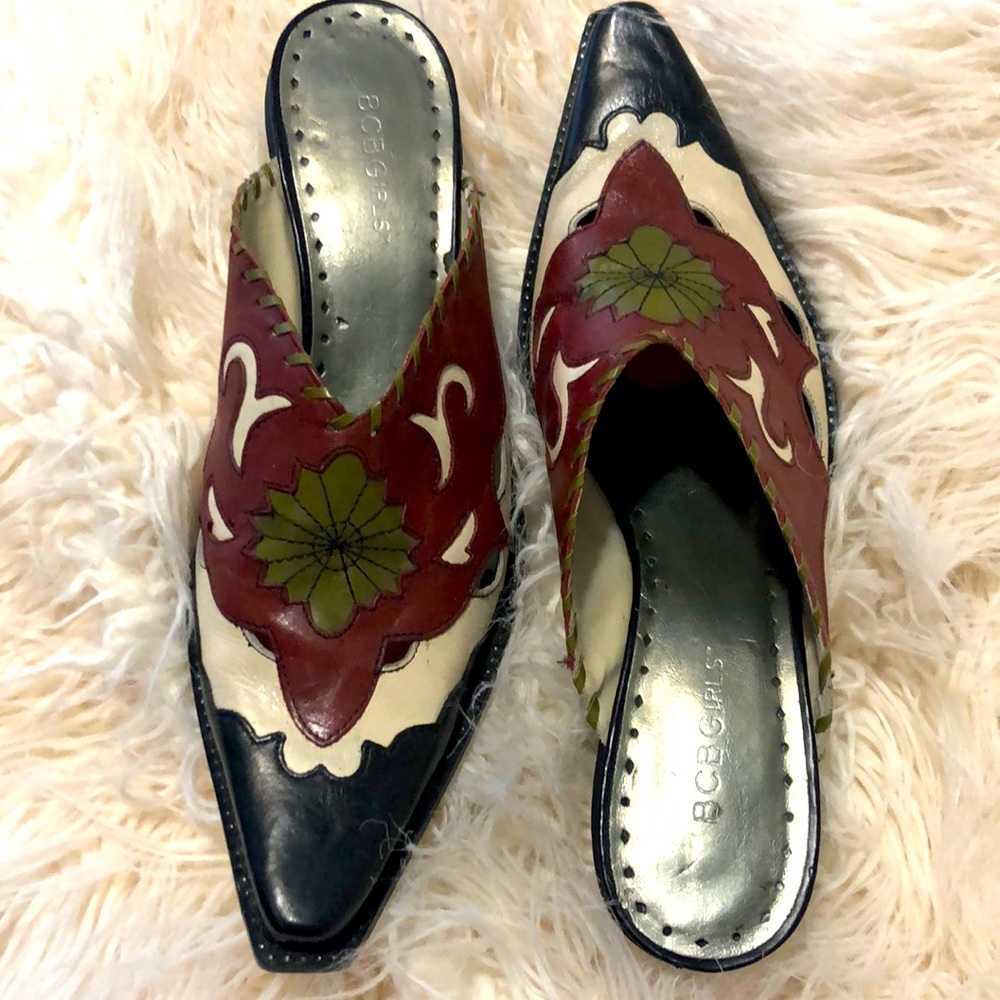 BCBGIRLS Western Mules